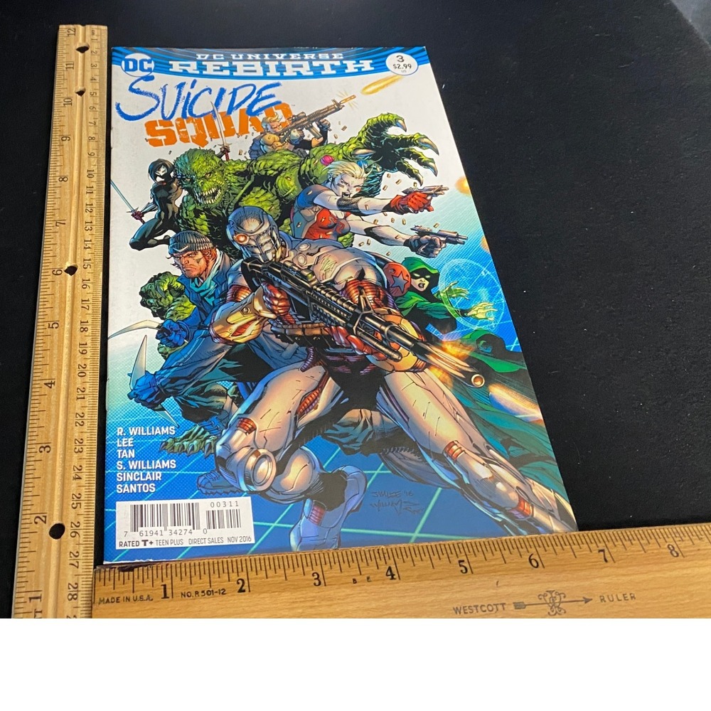 DC Universe‎ Rebirth Suicide Squad 3 Comic Book 2016 RATED T+ November